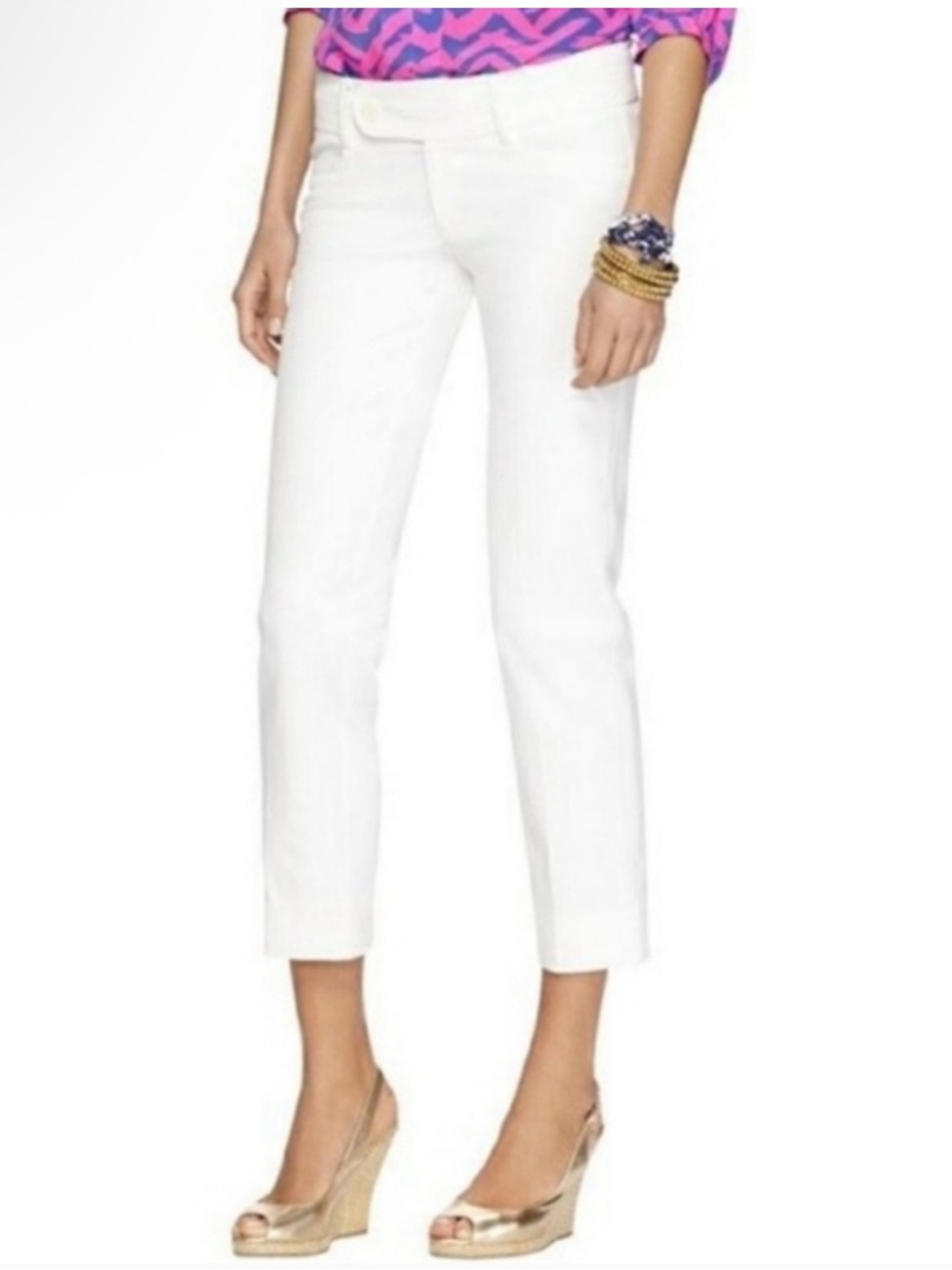 White Women's Cropped Jeans
